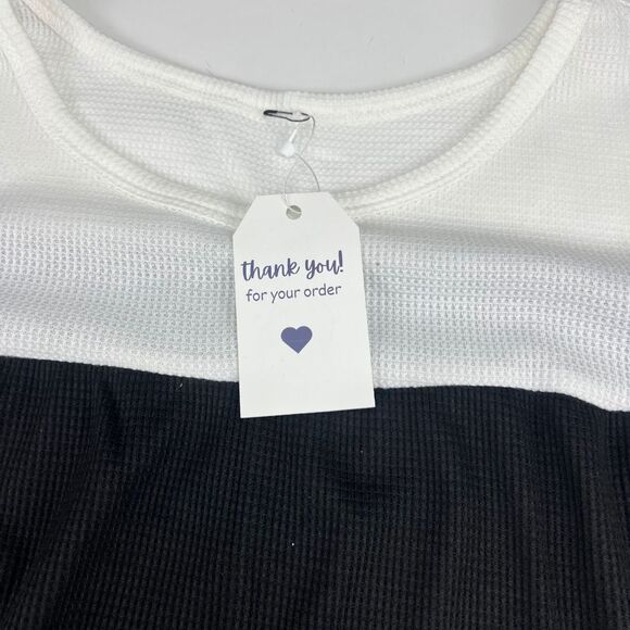 Blouse Women Boutique Colorblock Contrast Panel Flowy Leopard Ruffle Cuff Sleeve - Picture 11 of 16